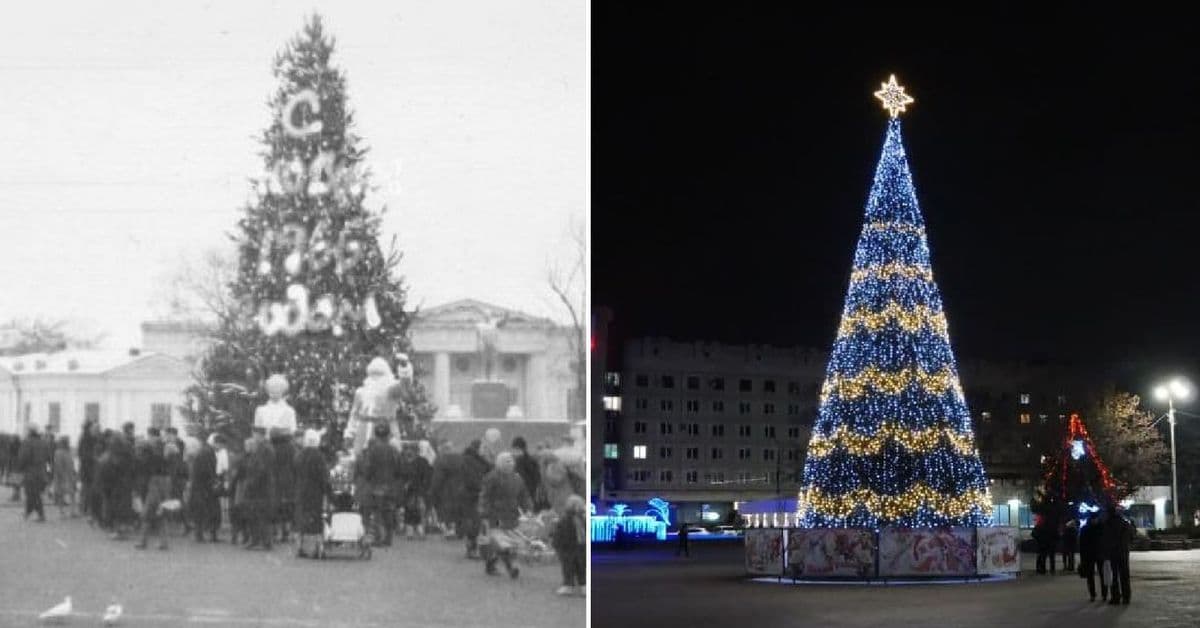 Новогодняя история Славянска: как менялась главная елка города
