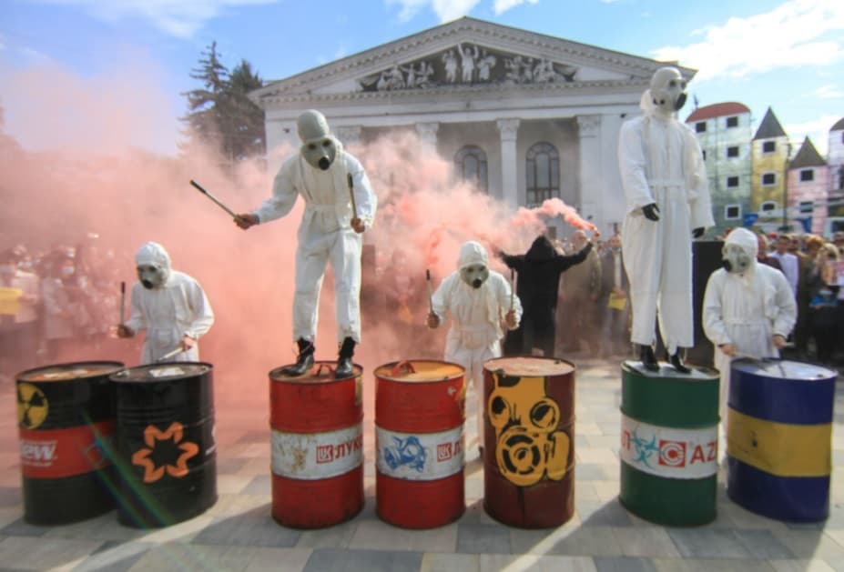 Экологический митинг к 240-летию Мариуполя на реконструированной Театральной площади, 29 сентября 2018 
