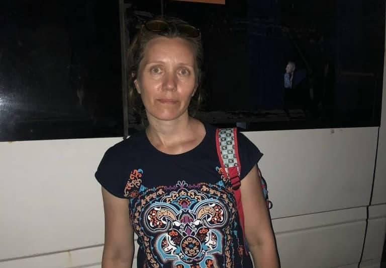 Анна Ворошева после освобождения из Еленовской колонии