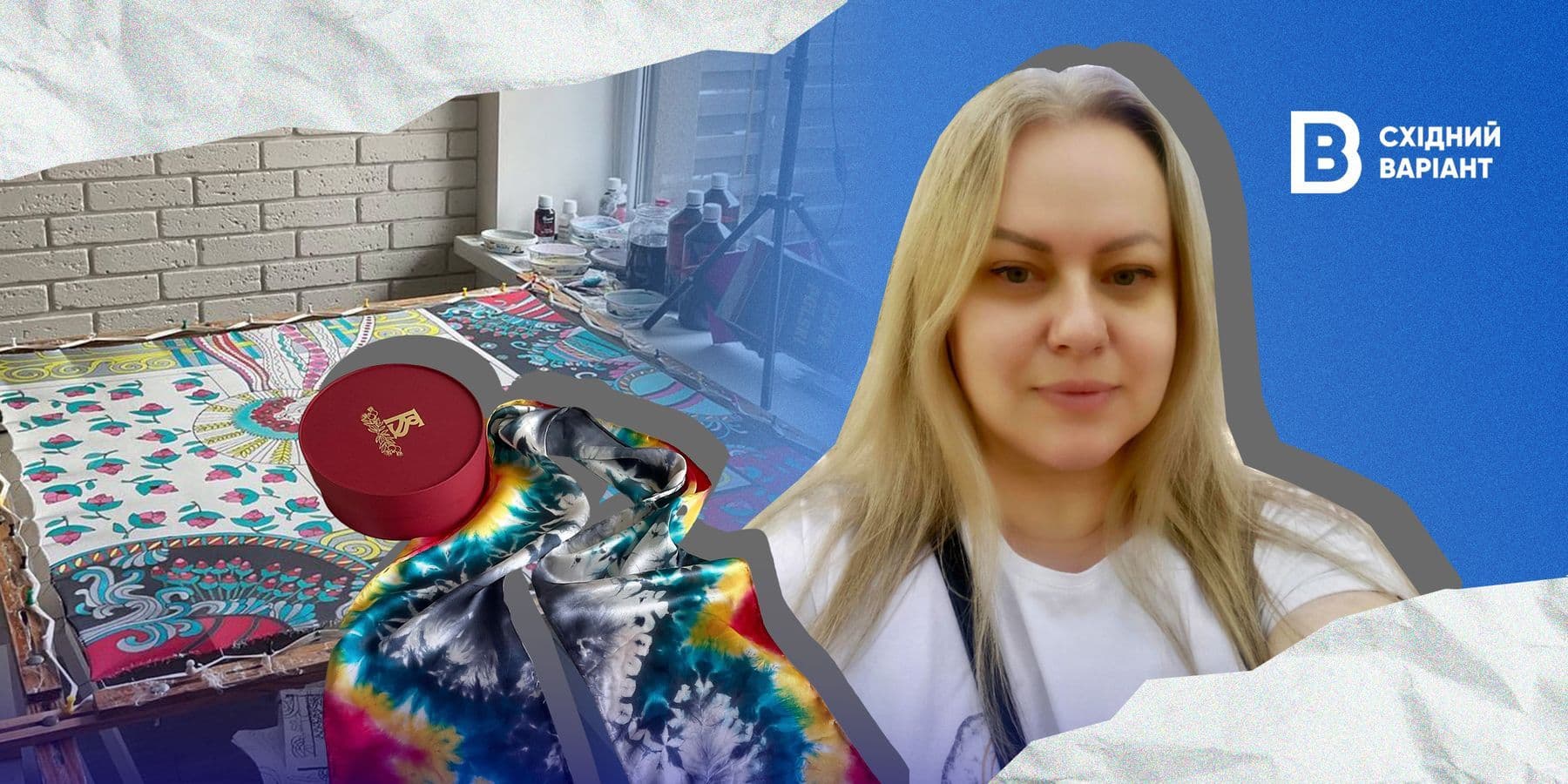 донеччанка створює розписні шовкові вироби в Ірпені