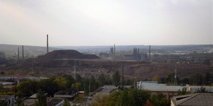 Шлакова гора в Краматорську