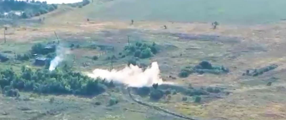 Дві гармати та польовий склад БК уразили прикордонники на Бахмутському напрямку (відео)
