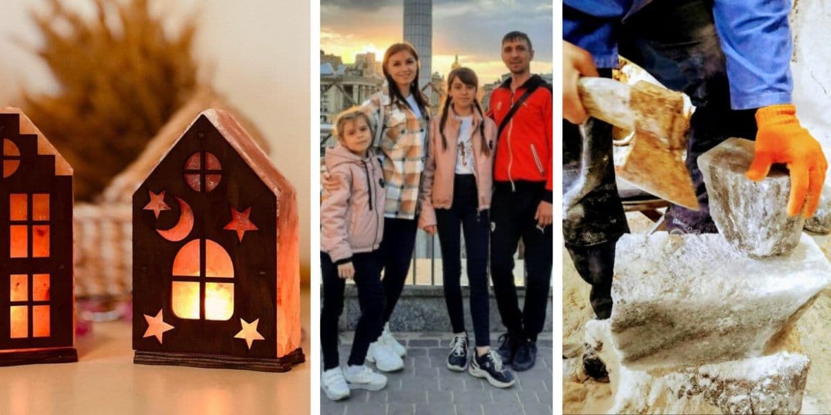 Світильники з соледарської солі виготовляють у Дніпрі