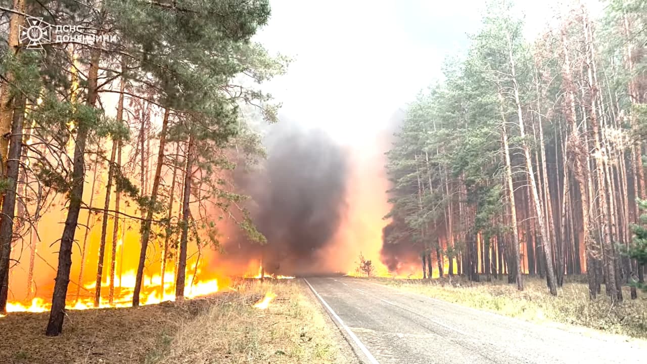 Святі гори пожежа