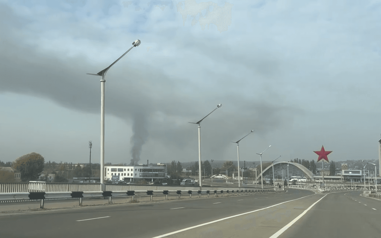 дим в окупованому луганську