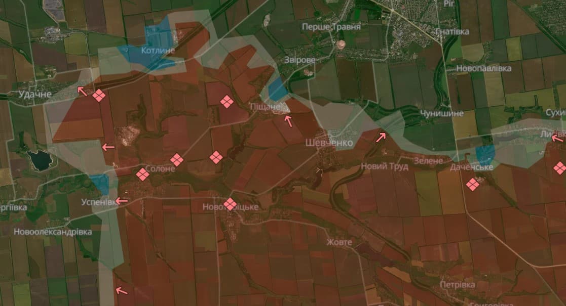 мапа бойових дій