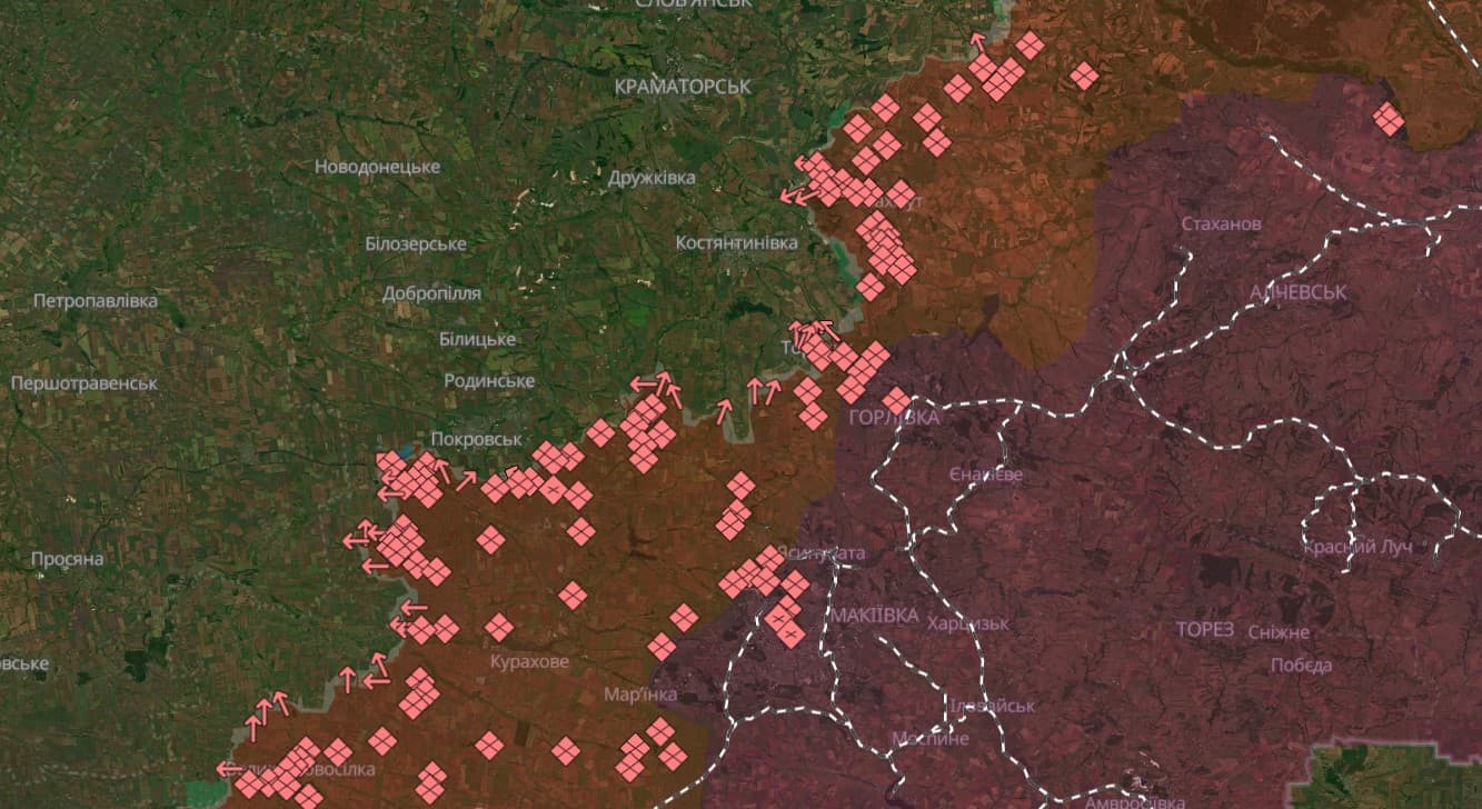 мапа бойових дій