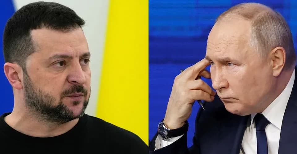 Володимир Зеленський і владімір путін. Колаж: espreso.tv
