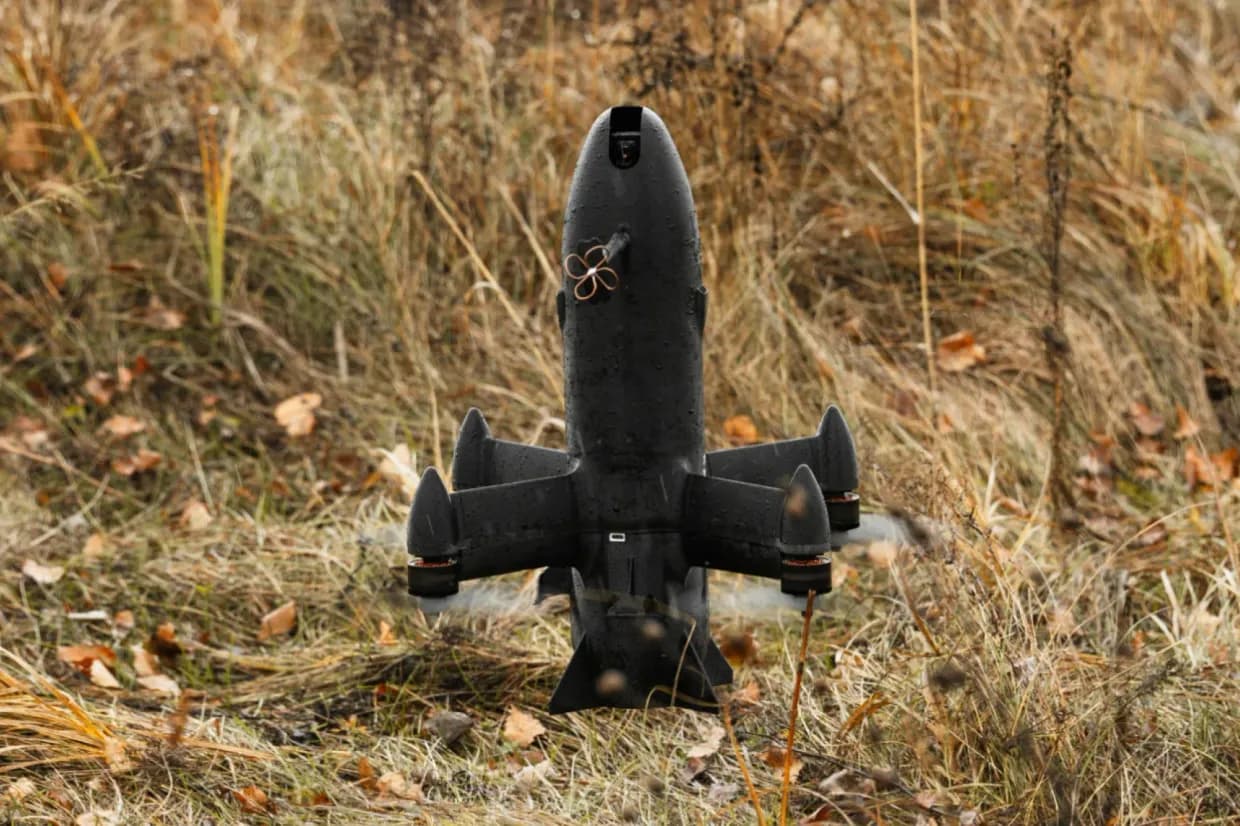 Дрон-перехоплювач P1-Sun / фото з публікації Bloomberg