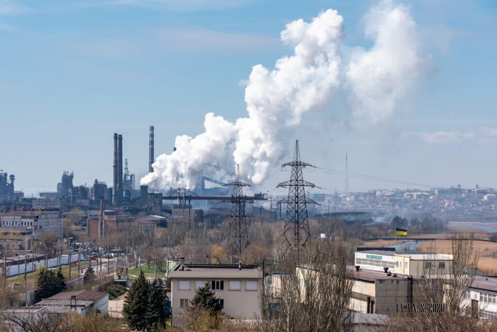 Индустриальный пейзаж Мариуполя