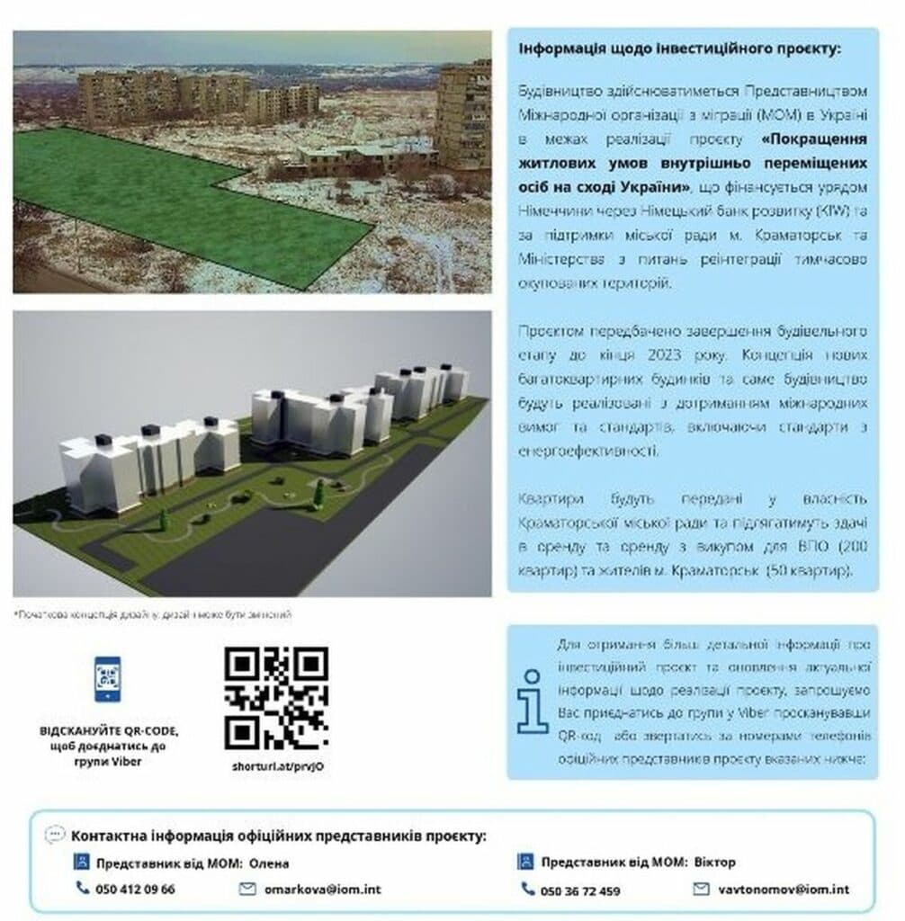 Строительство жилья в Краматорске