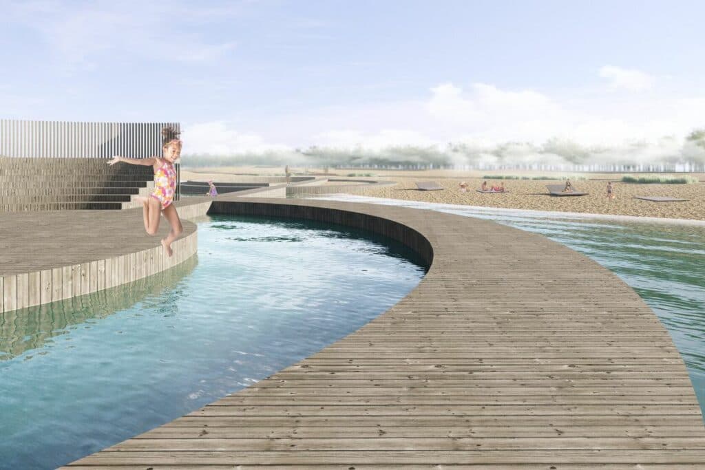 центральный пляж Мариуполя