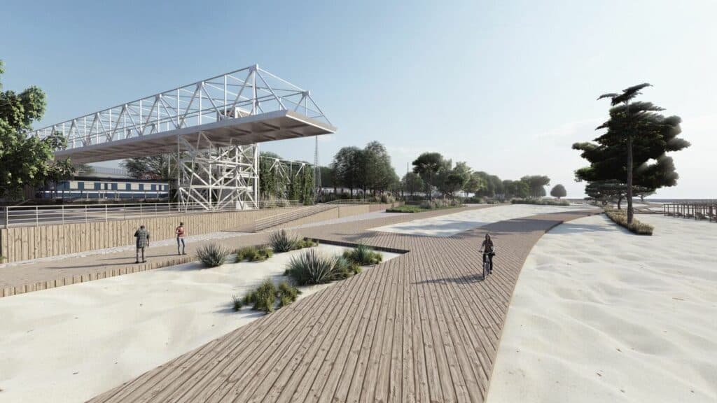 центральный пляж Мариуполя