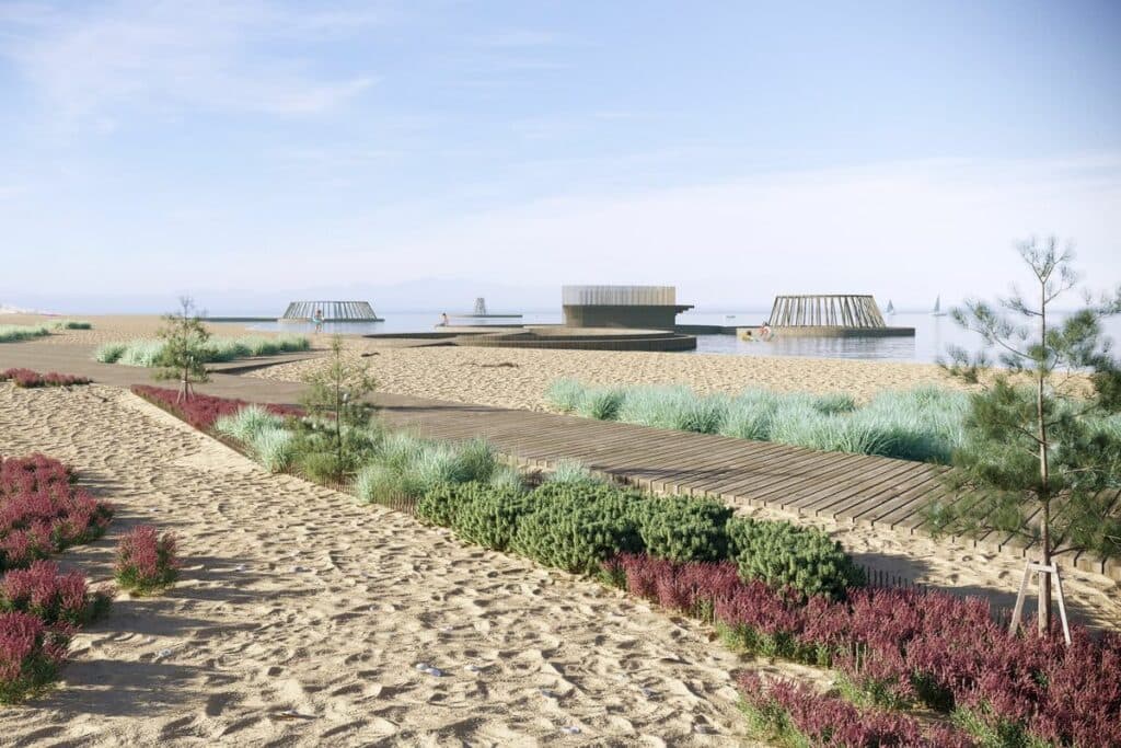 центральный пляж Мариуполя