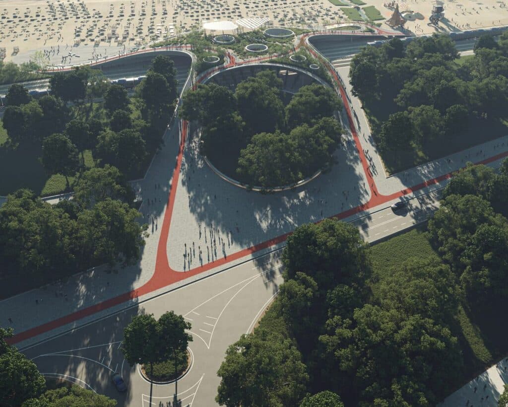 центральный пляж Мариуполя