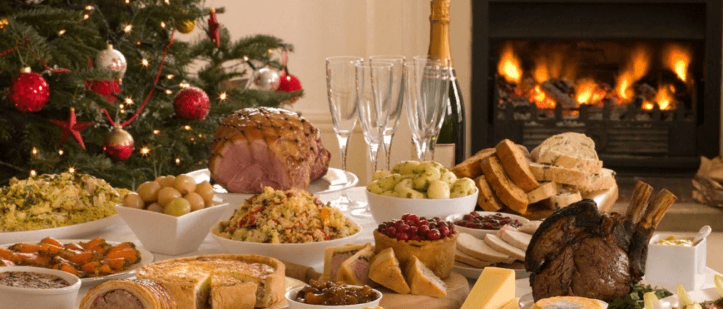 новогодний стол