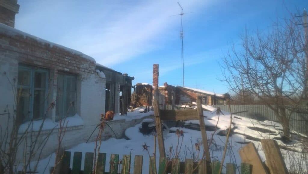 разрушенные дома