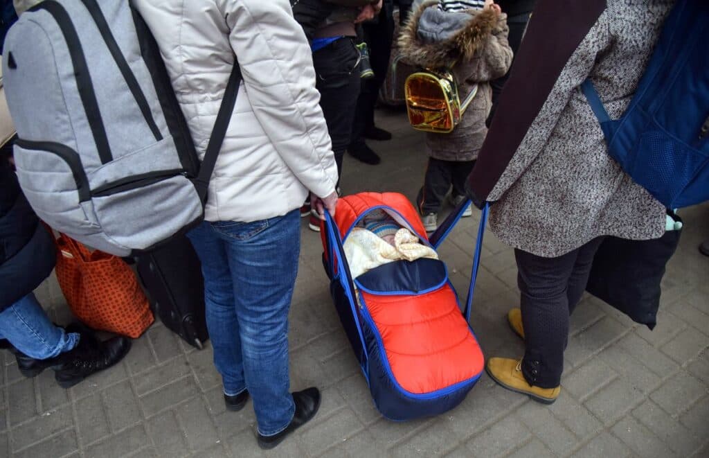 біженці з України війна дитина