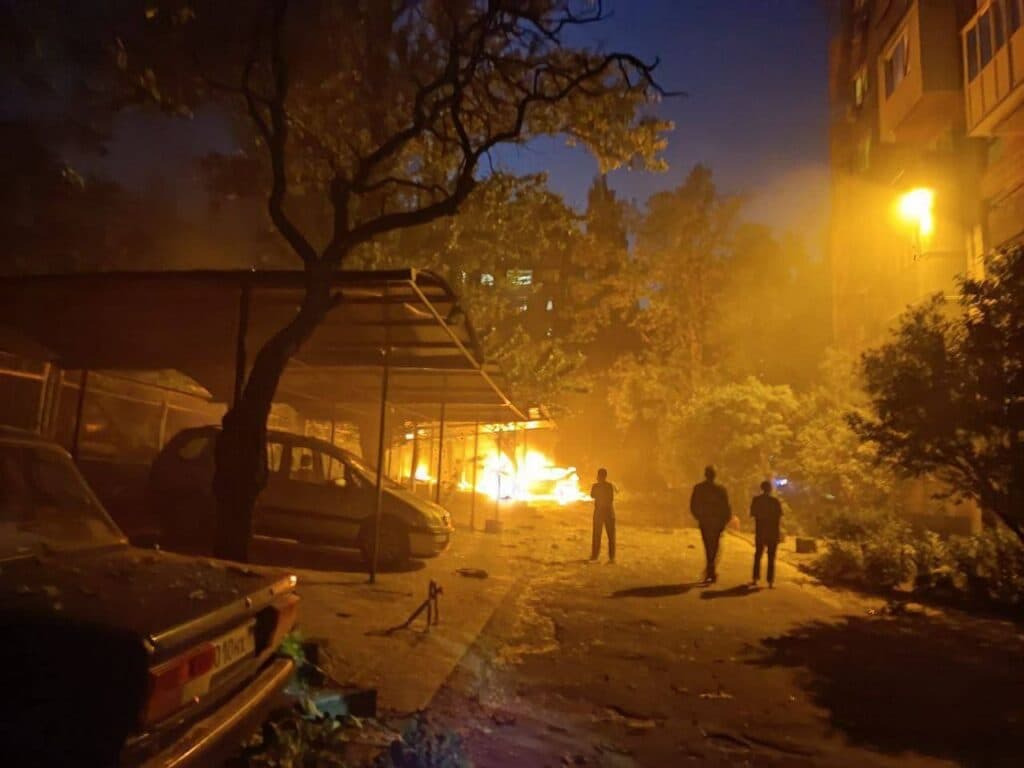 обстрел донецка