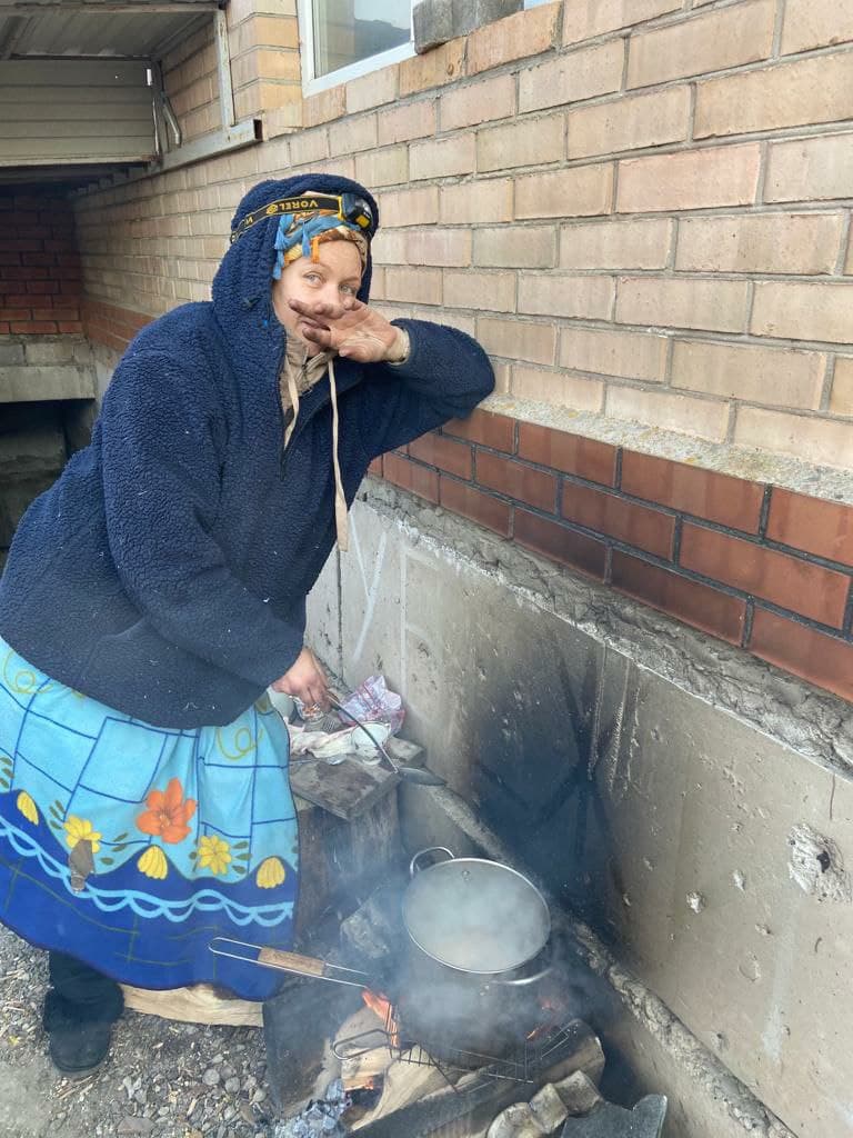 Ганна Ворошева в Маріуполі під час блокади