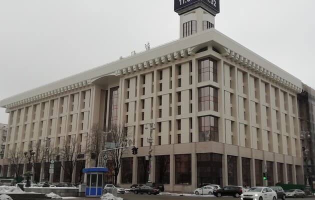 Такий вигляд має Будинок профспілок зараз