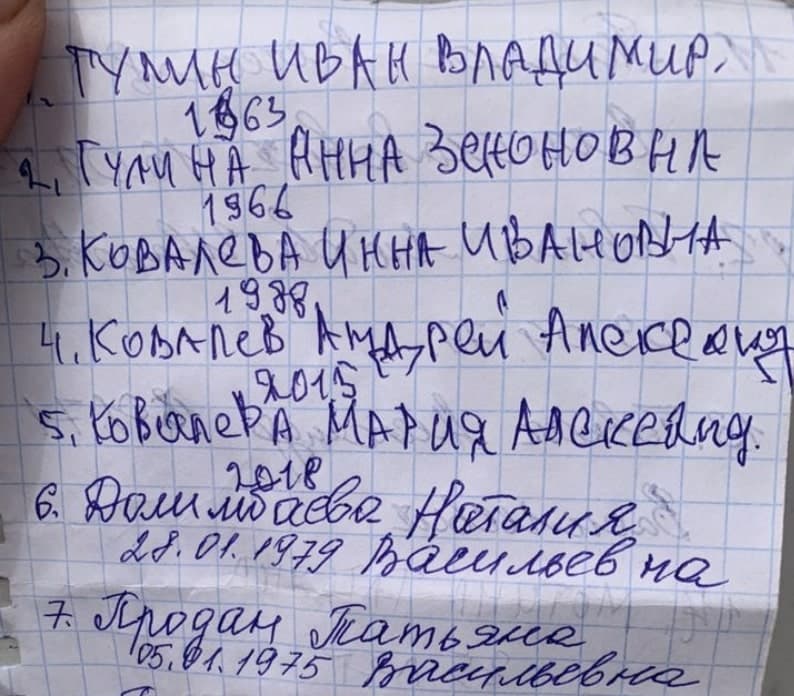 Вивезених записували, списки завантажували у соціальні мережі