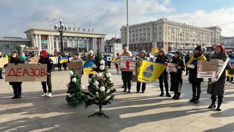 В Україні продовжуються акції на підтримку військовополонених захисників Маріуполя (фото)