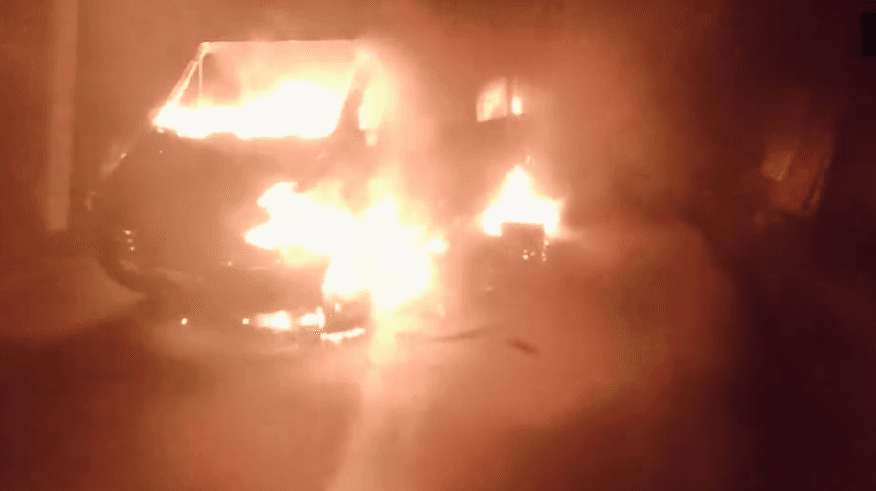 У Лимані рятувальники ліквідували загоряння автомобіля: відео