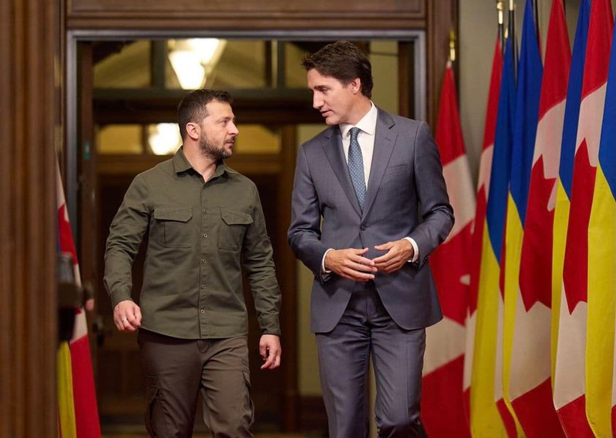 Зеленський провів першу міжнародну розмову з премʼєр-міністром Канади