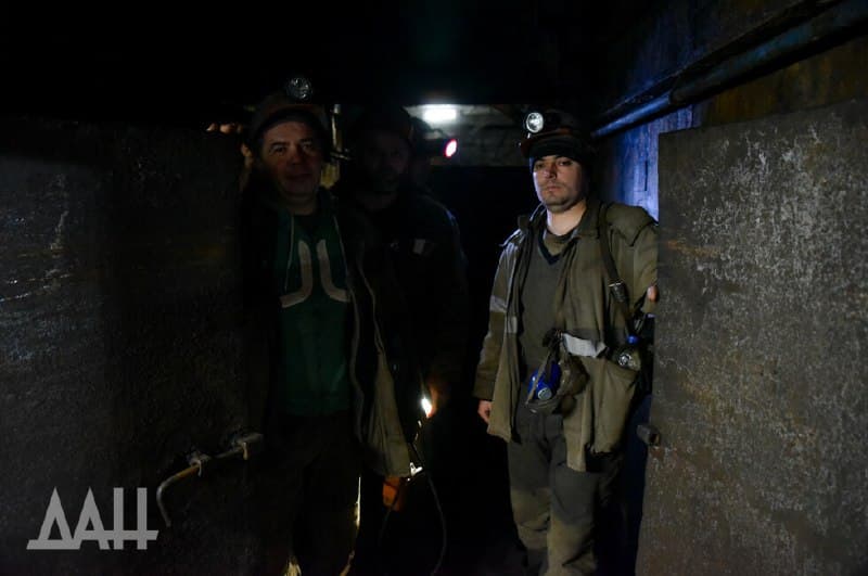 шахтарі на ТОТ Донеччини