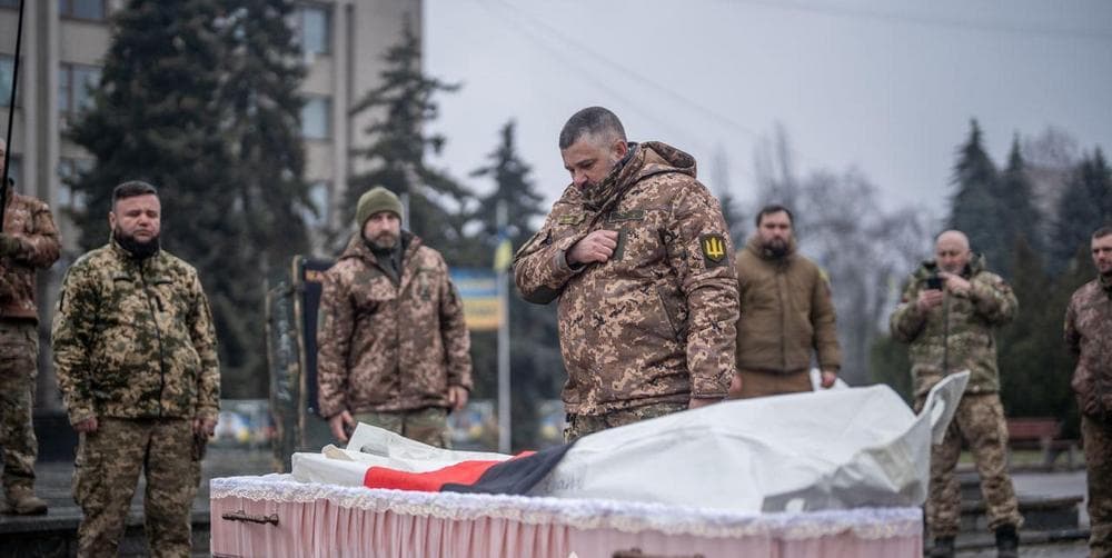 У Слов'янську провели в останню путь медика третьої штурмової сотні Діану Вагнер (фото)