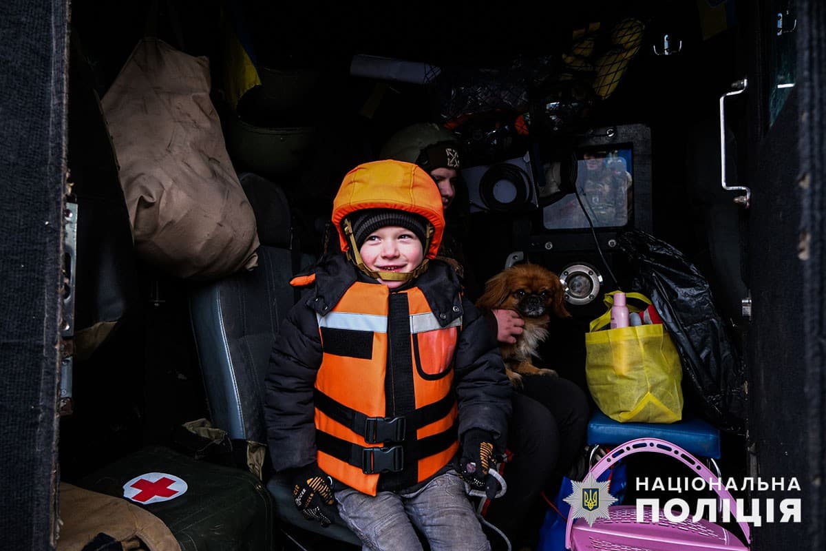 евакуація з Новоселівки Першої