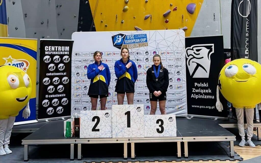 Скелелазка з Донеччини стала срібною призеркою етапу молодіжного Кубку Європи в Любліні