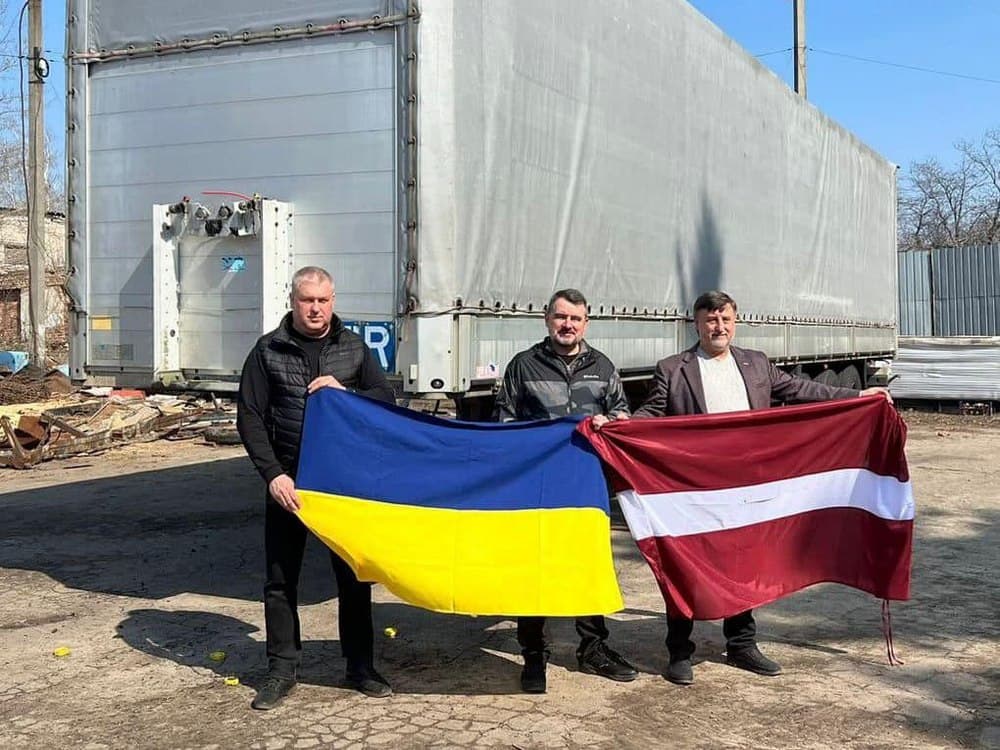 Слов’янськ отримав транспортний засіб для вантажоперевезень від Фонду бізнесменів Латвії