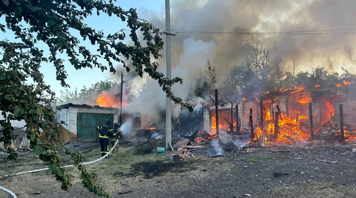 В Лимані ворог повторно обстріляв місце, де працювали вогнеборці