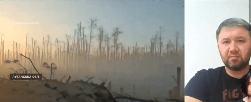 Десятки квадратних кілометрів окупованої Луганщини охоплені лісовими пожежами