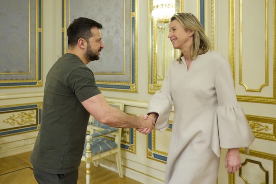 Зеленський та міністерка оборони Нідерландів Кайсі Оллонгрен