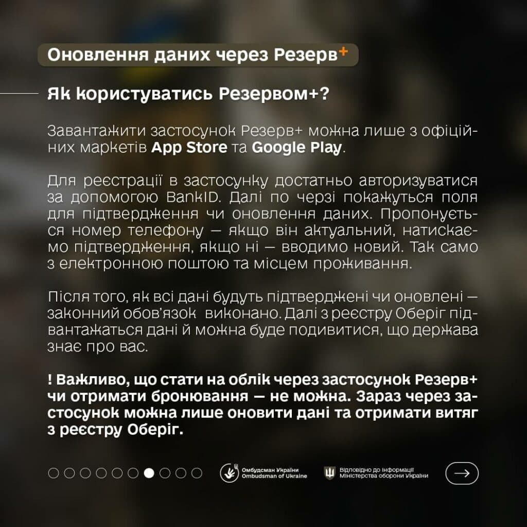 оновлення даних