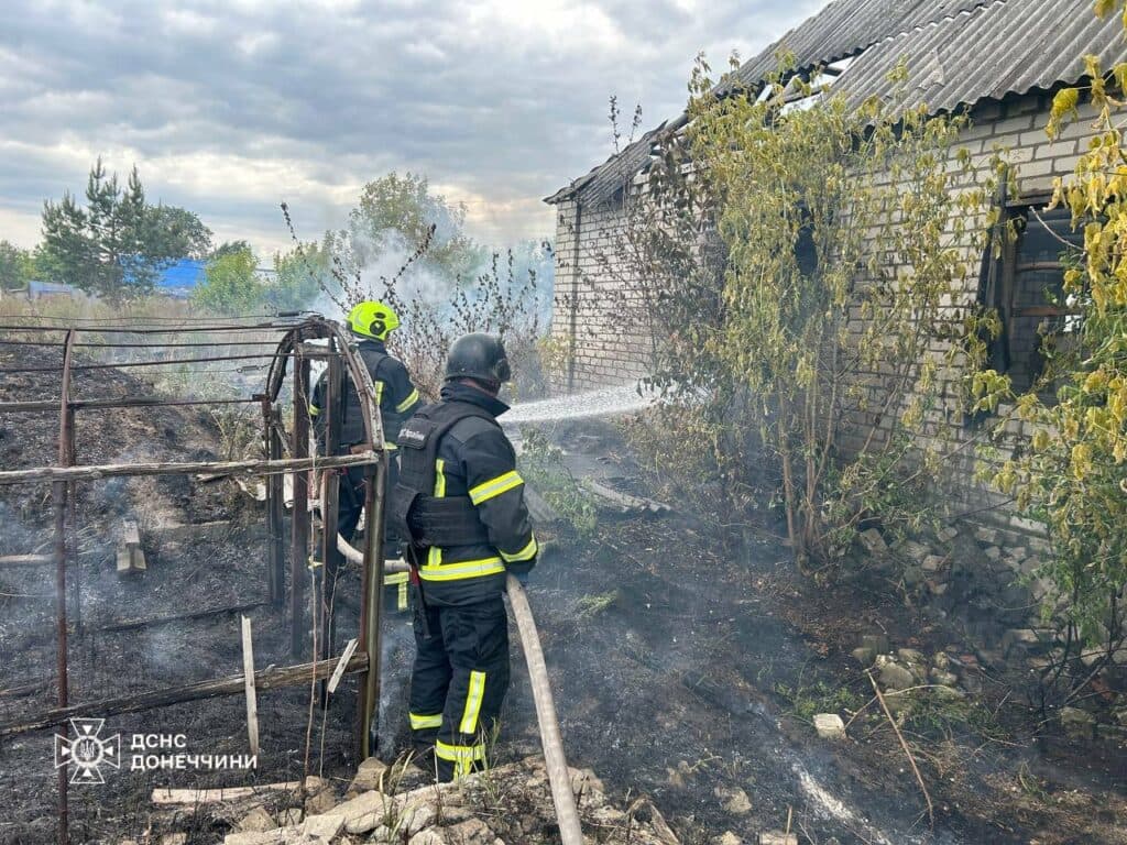 пожежа донеччина