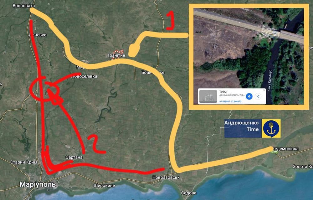 Росіяни будують нові укріплення вздовж траси Маріуполь — Донецьк, — Андрющенко