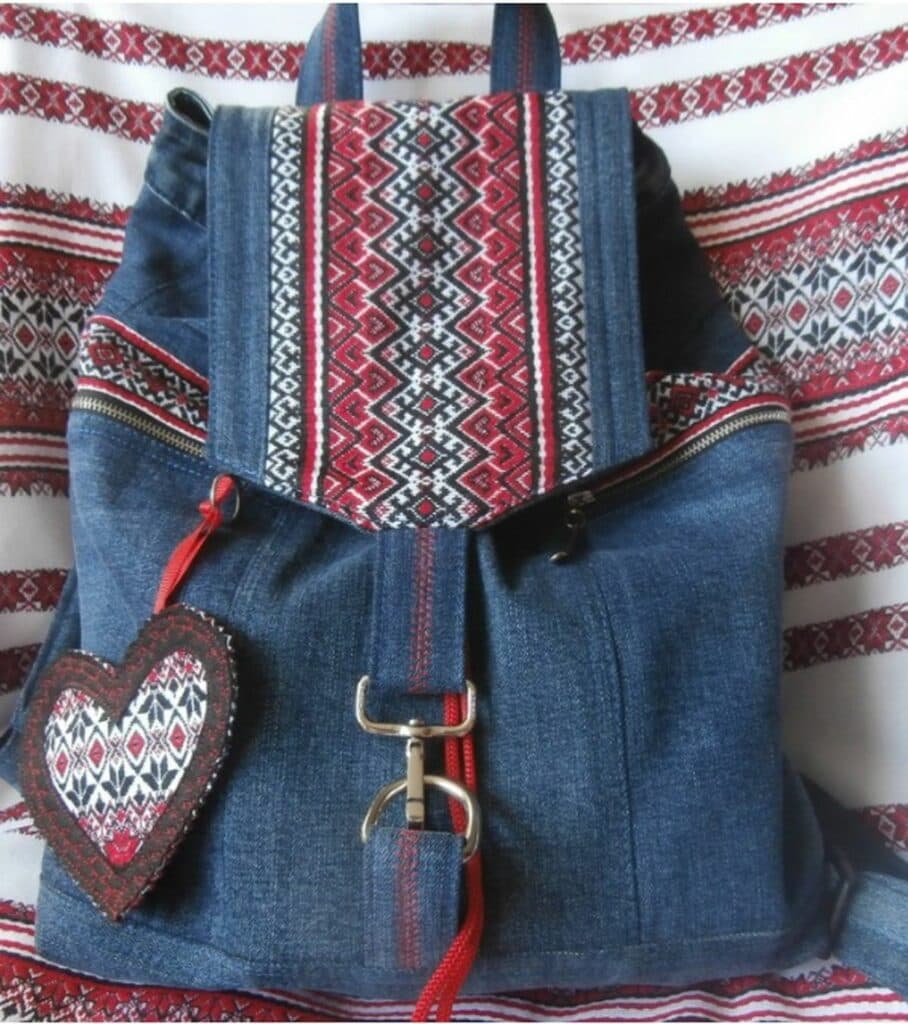 Рюкзак, пошитий Іриною Задорожньою