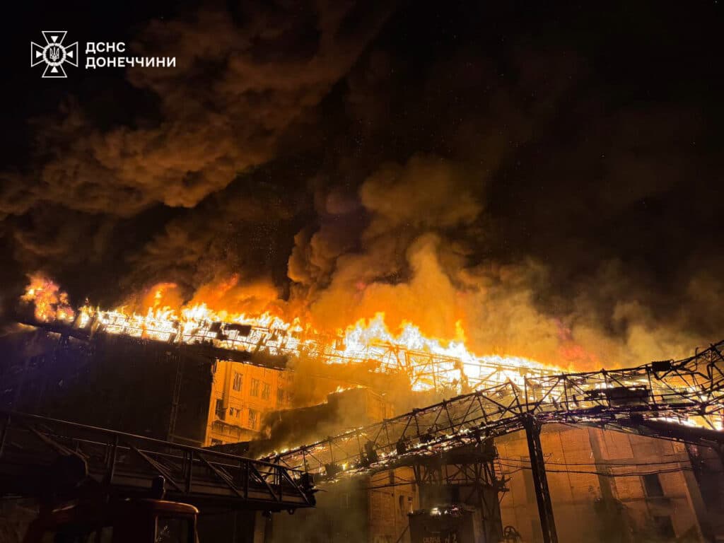 обстріл шахти селидове 1