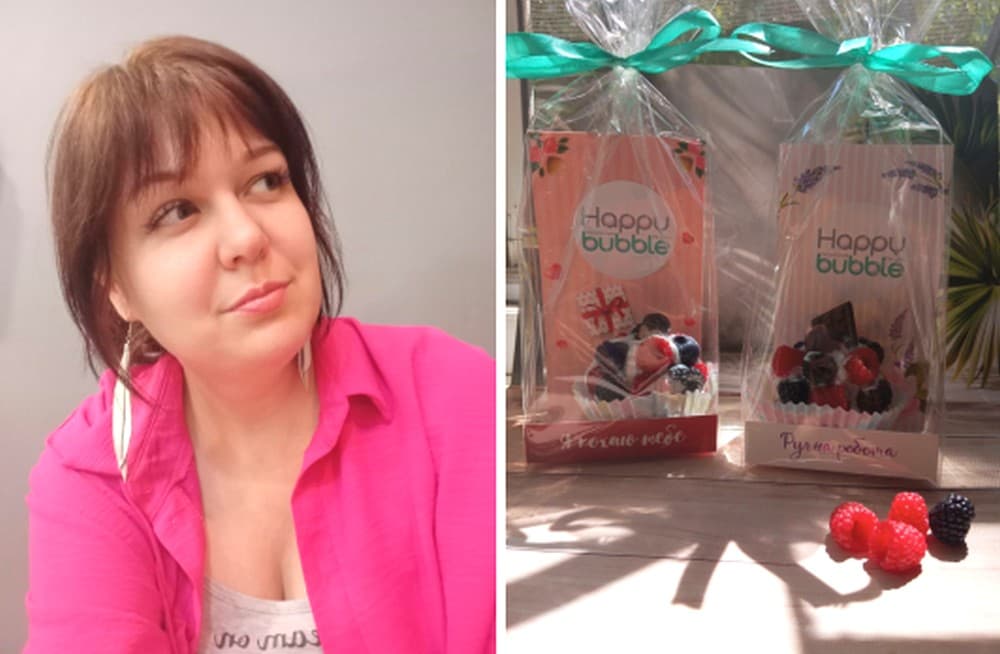 Переселенка з Маріуполя виготовляє крафтову косметику "Happy Bubble" (фото)
