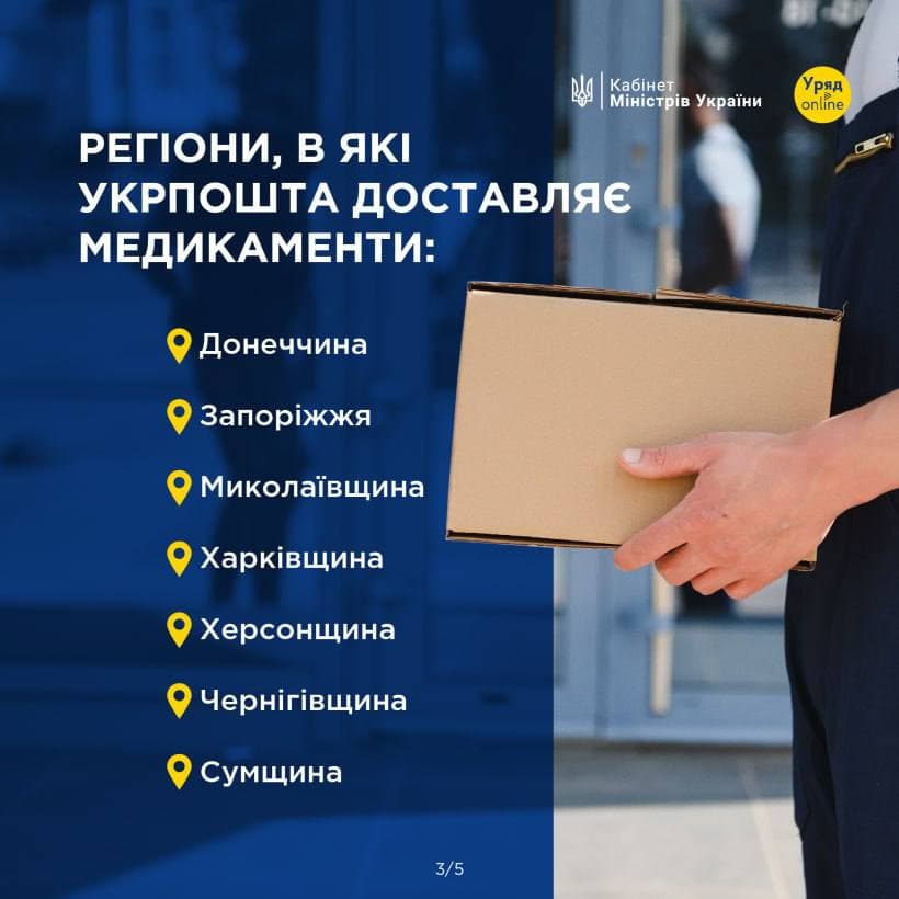 Мінреінтеграції опублікувало інструкцію, як на прифронтових територіях отримати ліки з безкоштовною доставкою