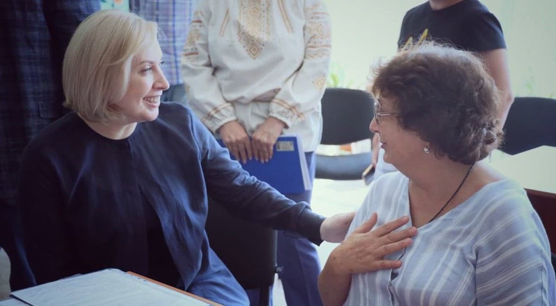 У Кривому Розі Верещук відвідала хаб для переселенців із Бахмута