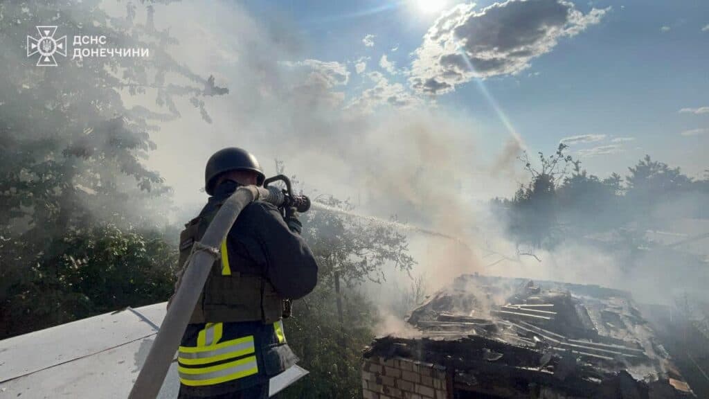пожежі донеччина