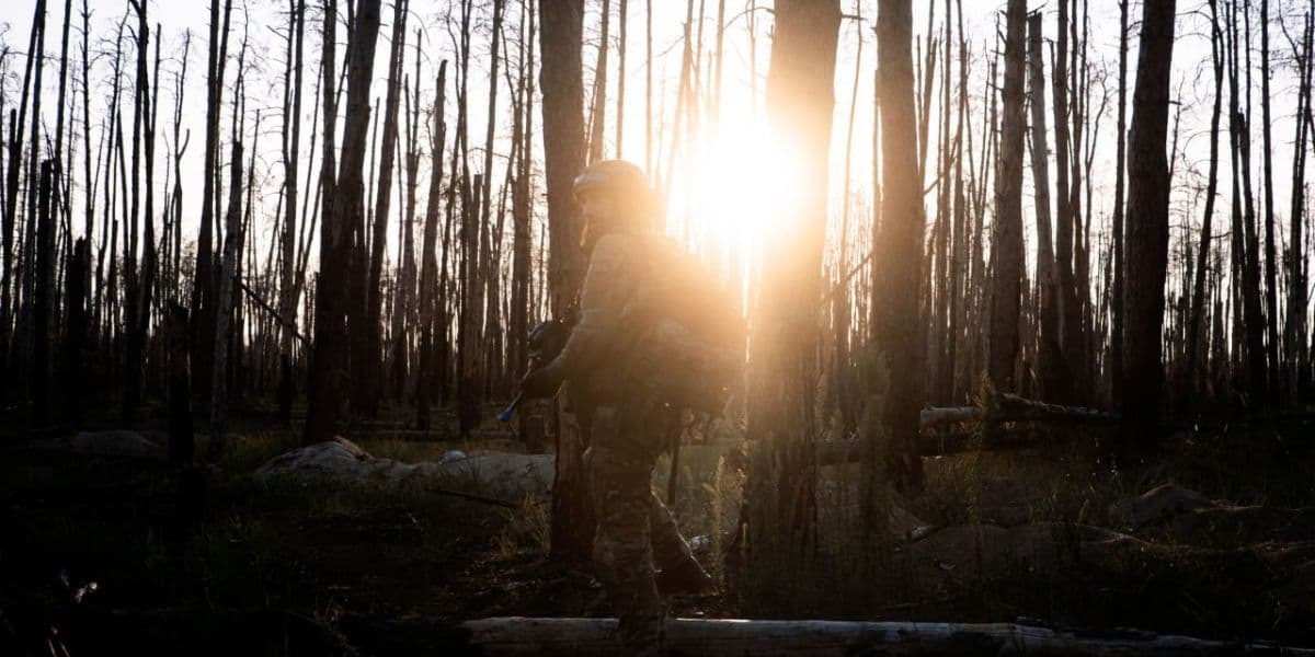 Бойові будні піхоти Азову в Серебрянському лісництві 1