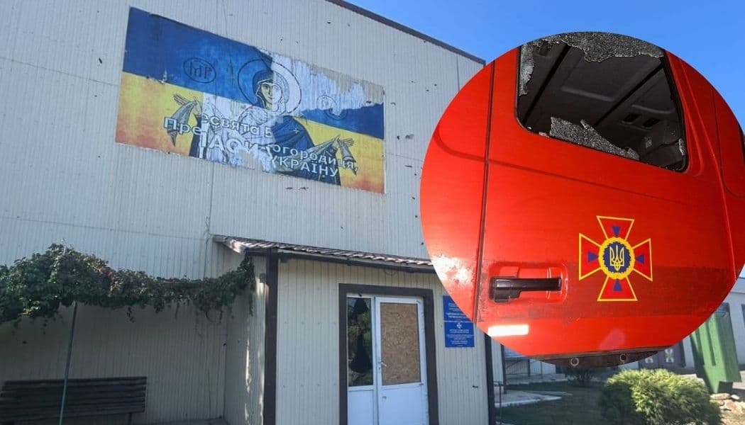 Курахове під обстрілом: пошкоджено пожежно-рятувальну частину (фото)