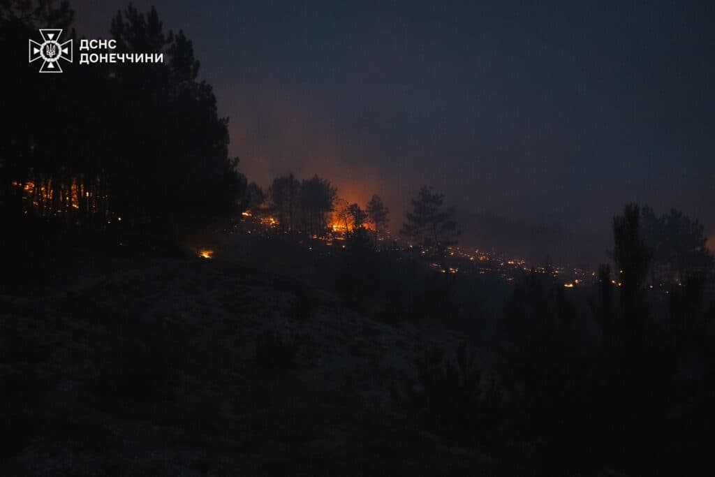 пожежа у регіональному ландшафтному парку Краматорський 7