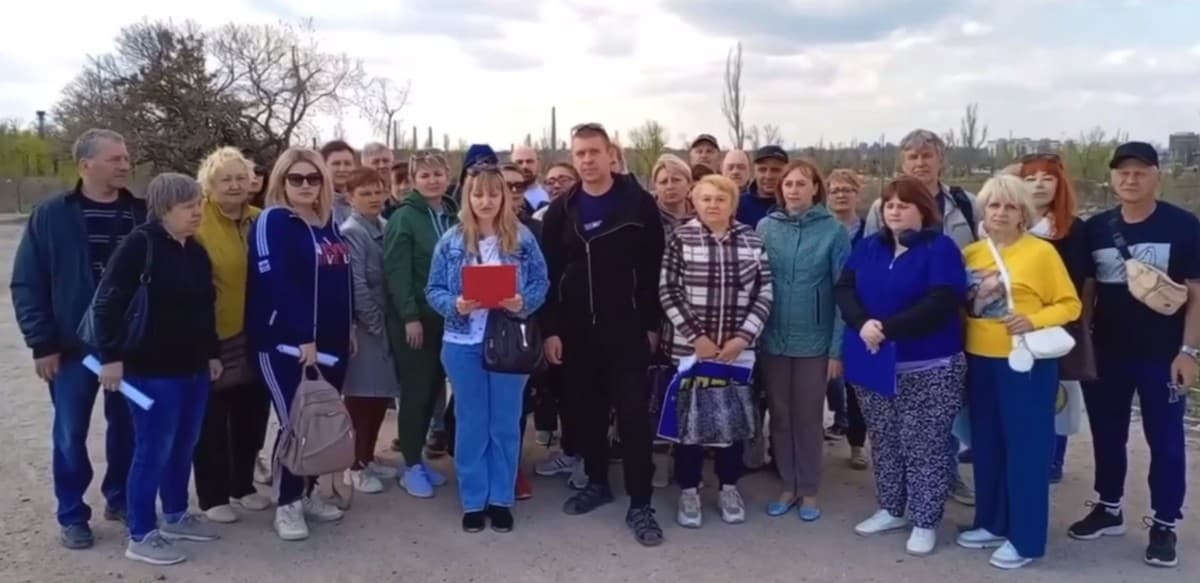 Маріупольці в окупації продовжують мітинги проти іпотечного житла загарбників (відео)